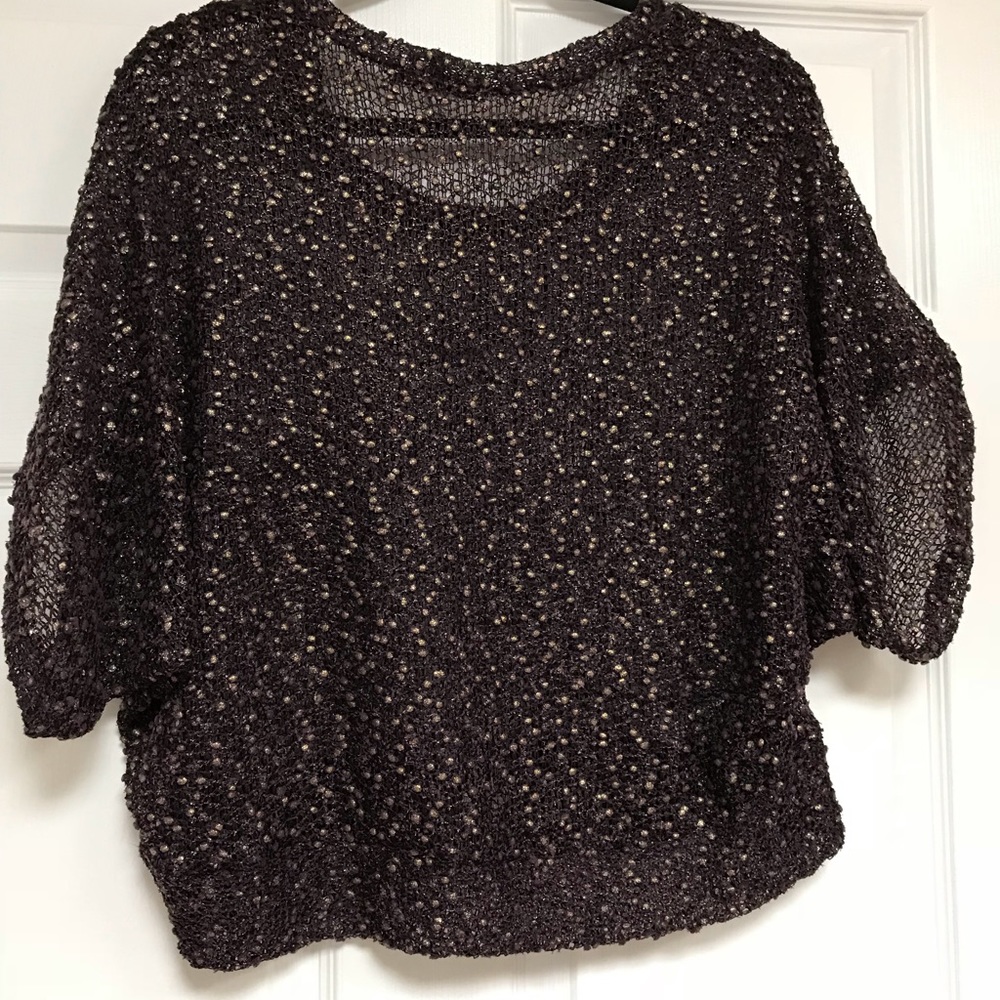 Annalee & Hope Aubergine & Gold batwing top - Picture 6 of 7